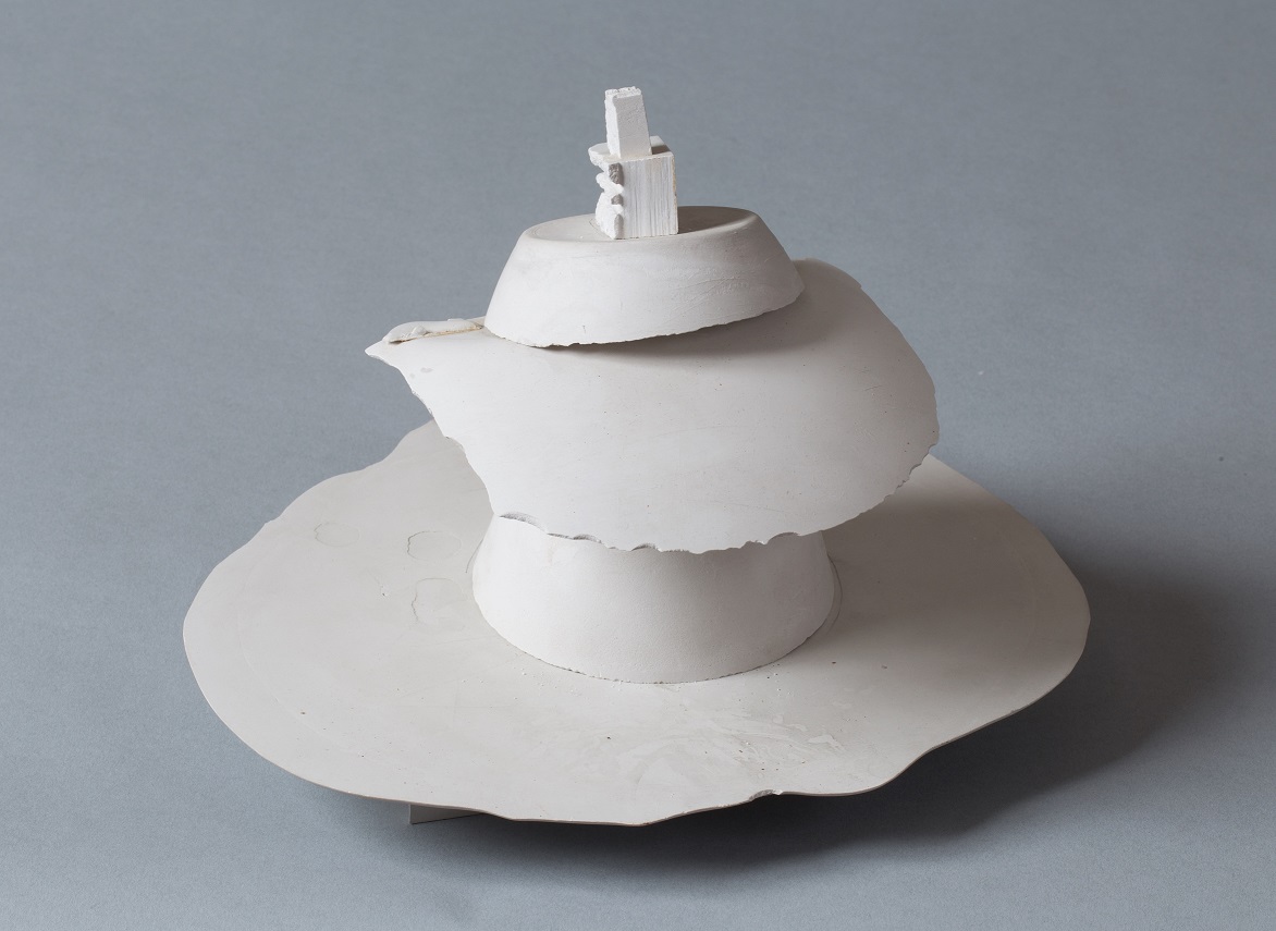 György Jovánovics. Plan for a Roma Holocaust Memorial I, 1974, plaster, private collection. Photograph by Miklós Sulyok, courtesy of György Jovánovics and Miklós Sulyok. György Jovánovics. Plan for a Roma Holocaust Memorial I, 1974, plaster, private collection. Photograph by Miklós Sulyok, courtesy of György Jovánovics and Miklós Sulyok.